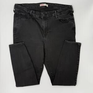Signature Levi Strauss Women's Mid-Rise Skinny Jeans | 34” X 27” | Black